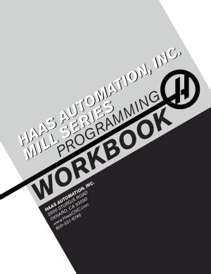 haas mill programming workbook